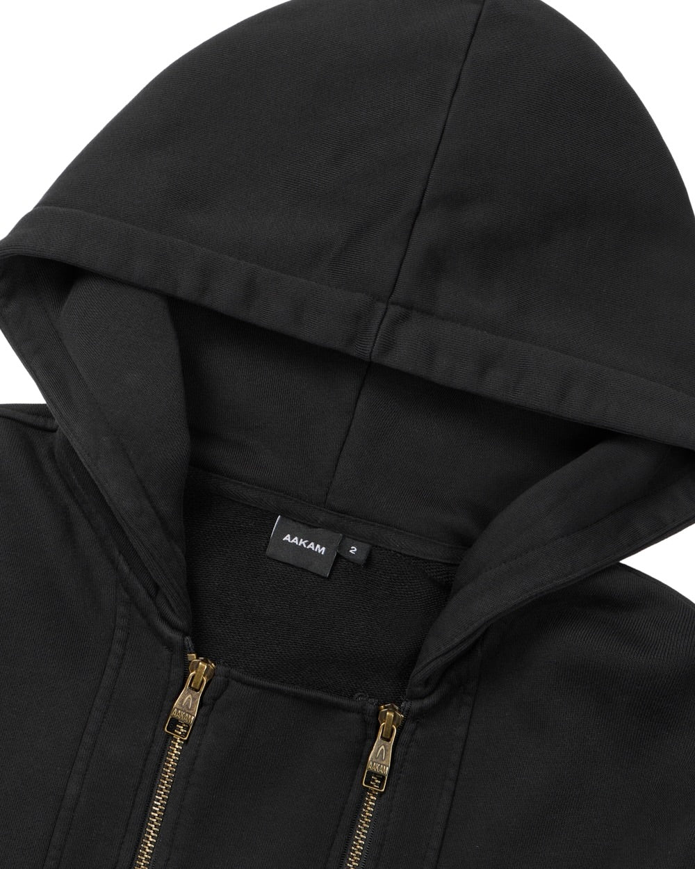 【AAKAM】Double Zippered Zip-Up Hoodie