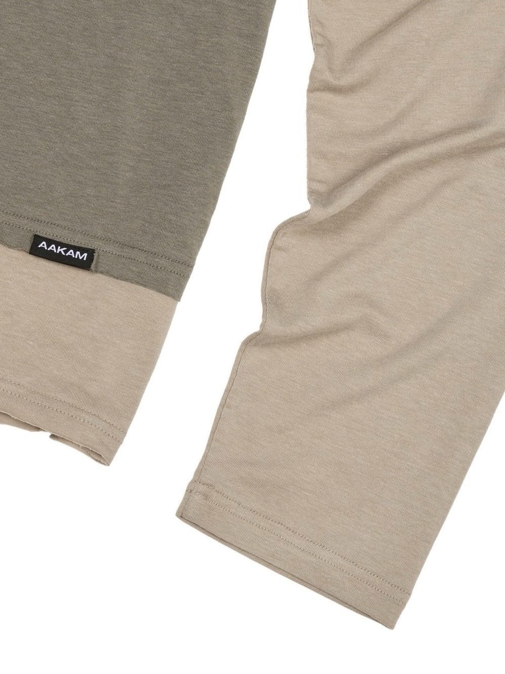 【AAKAM】Contrast Layered Long Sleeve