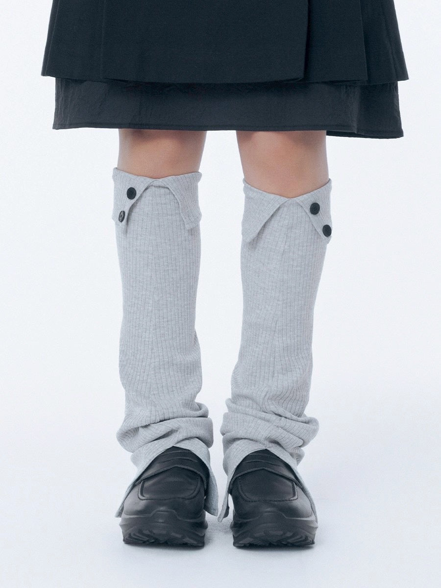 【Miseki seoul】Button slit leg warmer