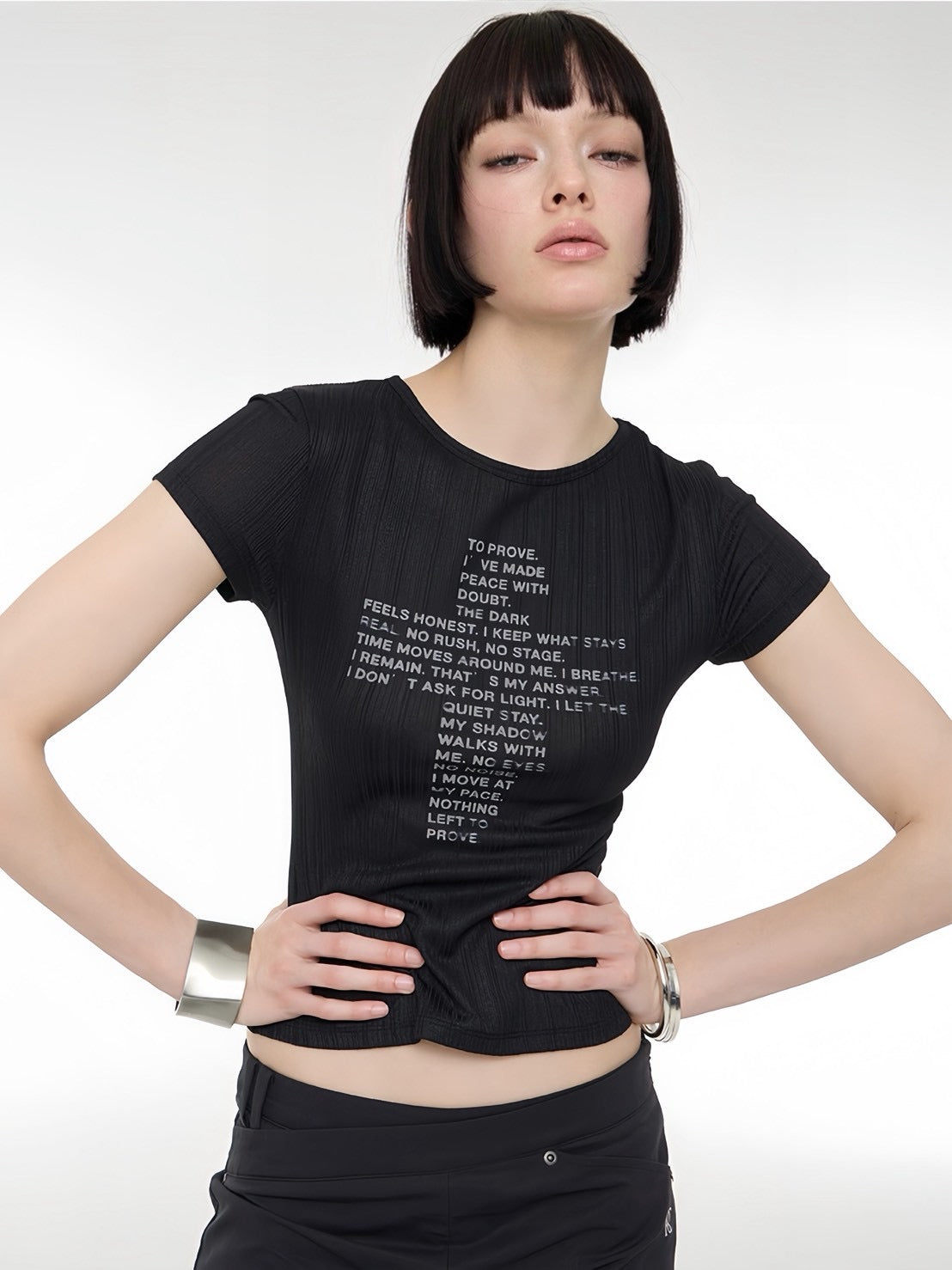 【ROCK CAKE】Cross Crop Top