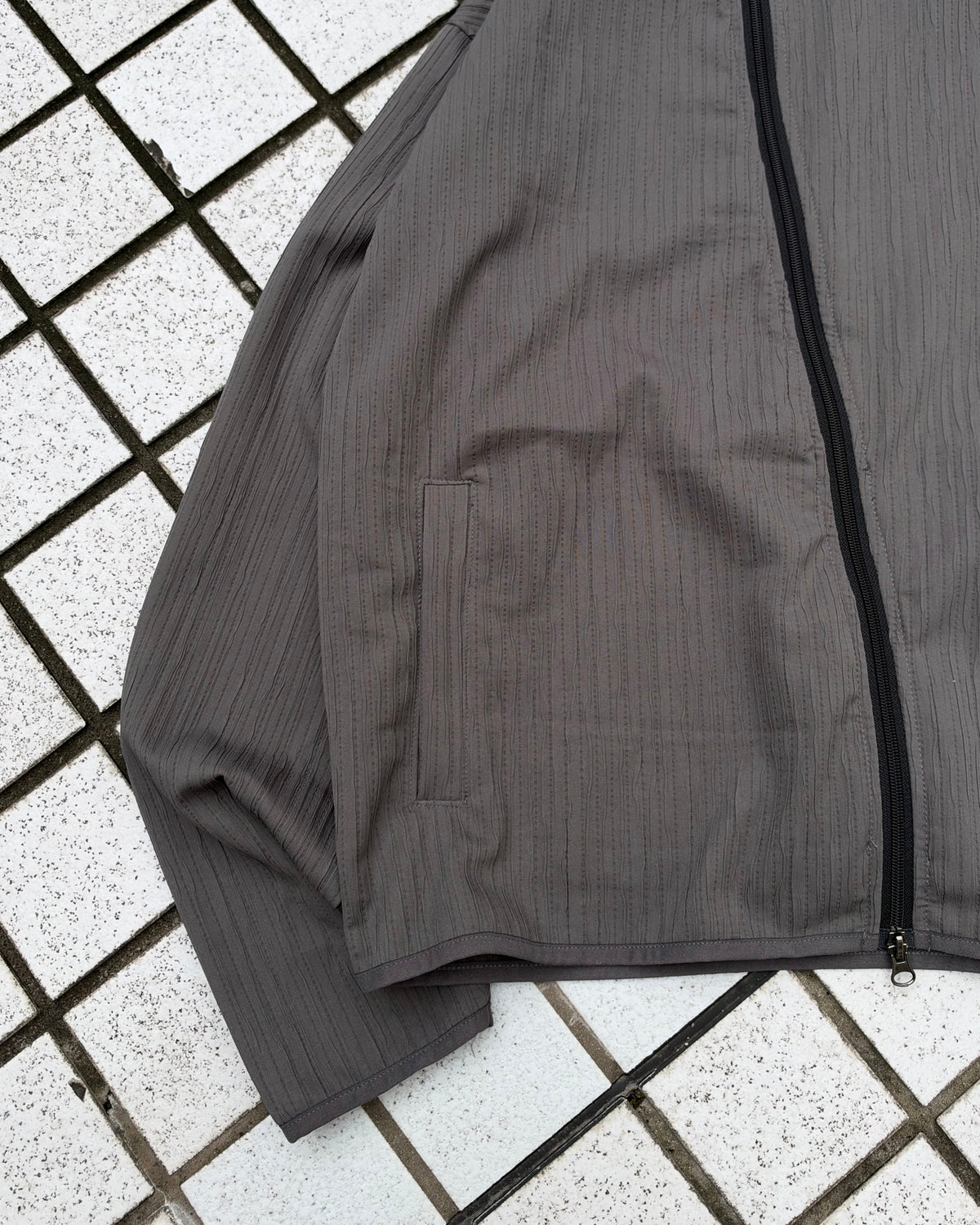 受注制【youll】pleated asymmetry jacket (3color)