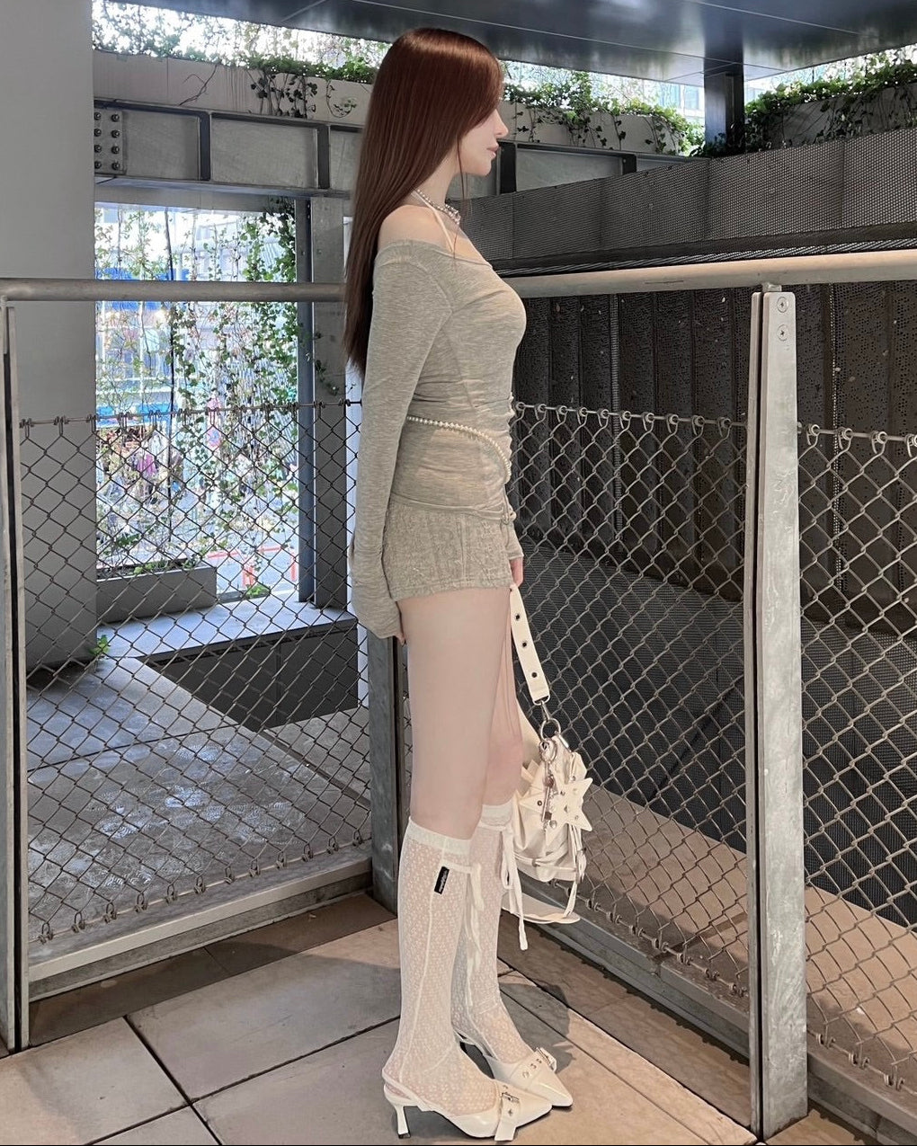 受注制【nmtc+】Corset Lace-Up Long Sleeve (3color)