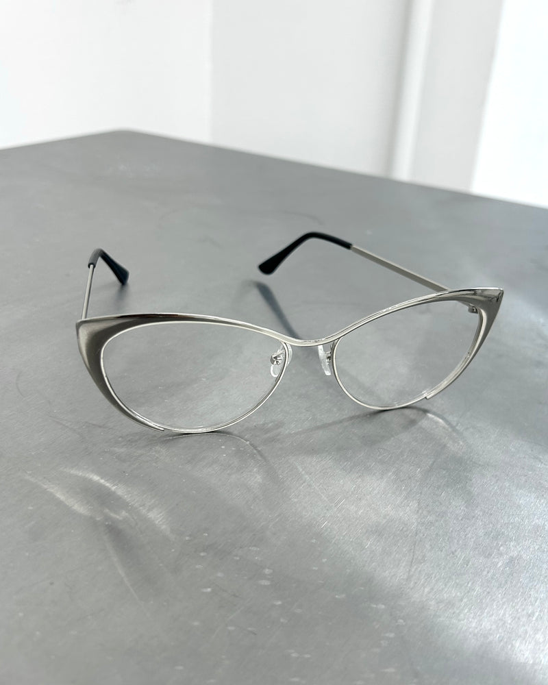 国際配送【Nerd out XU】big cat eye glasses