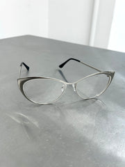 5/29 20:00発売 国際配送【Nerd out XU】big cat eye glasses