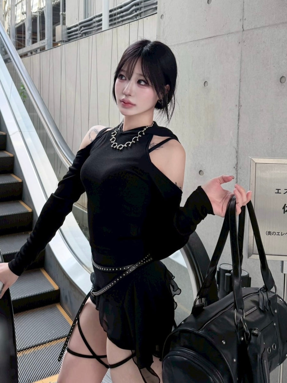 受注制【nmtc+】back slit hoodie (3color)