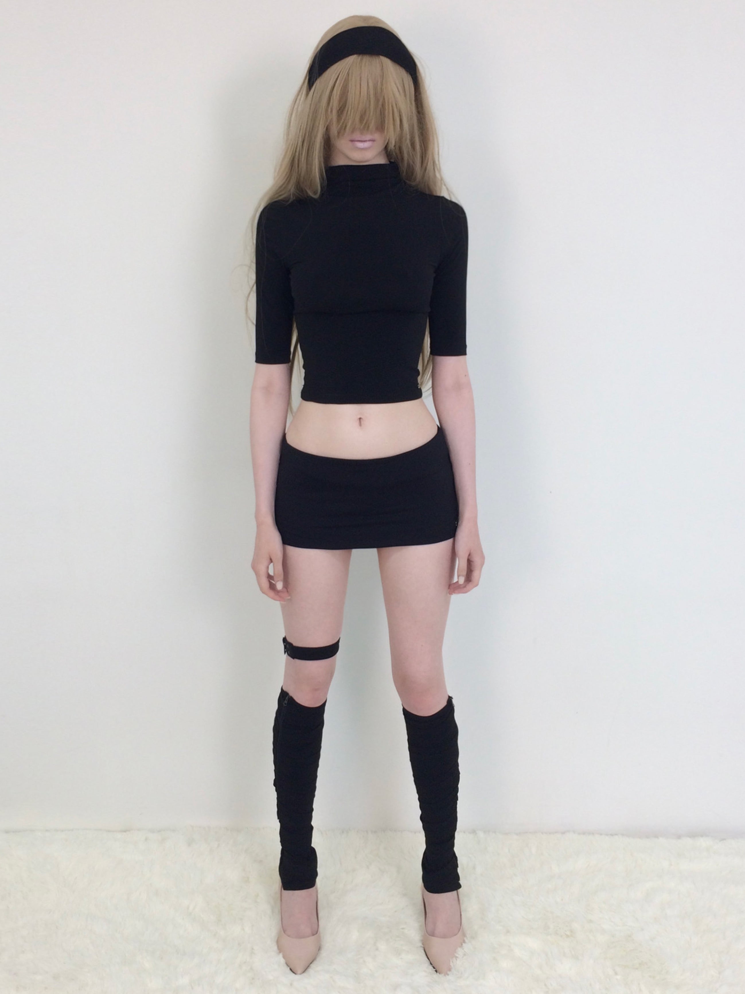 【bonnae】Essential mock neck top