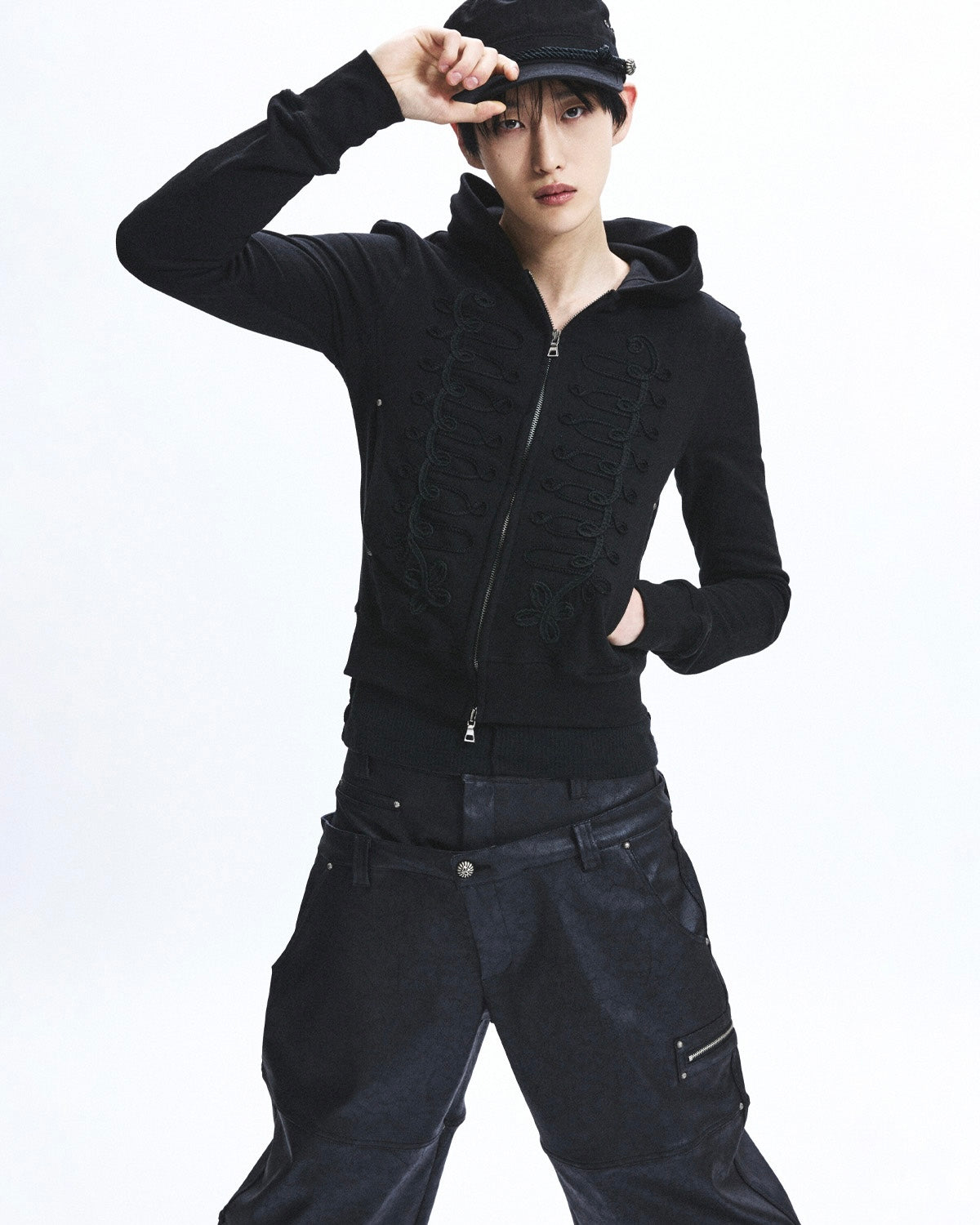 【LECYTO】Hussar Loop Zip-Up Hoodie