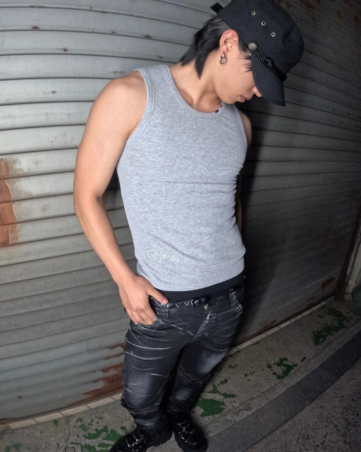 【LECYTO】Glitter Rib Sleeveless
