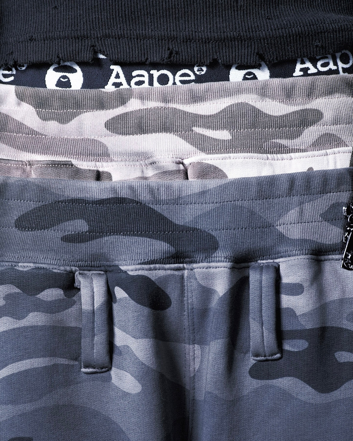 【NOMANUAL】AAPE X NMNL DOUBLE WAIST SWEATPANTS