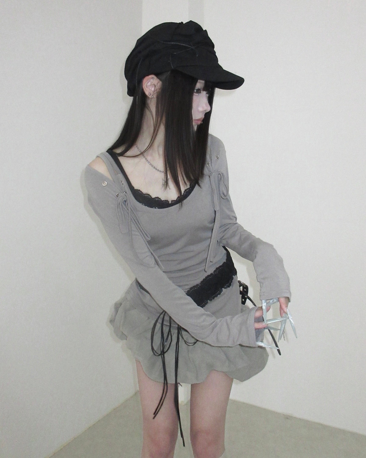 名古屋店WEB限定受注制【nmtc+】Eyelet Layered Bolero Set (3color)