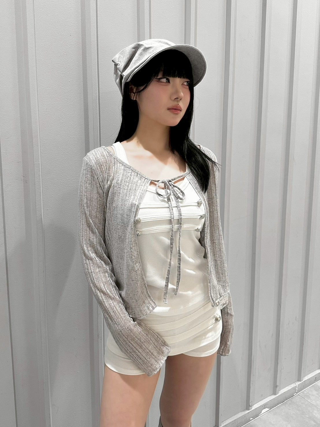 受注制【nmtc+】Sheer Bolero Cardigan (3color)