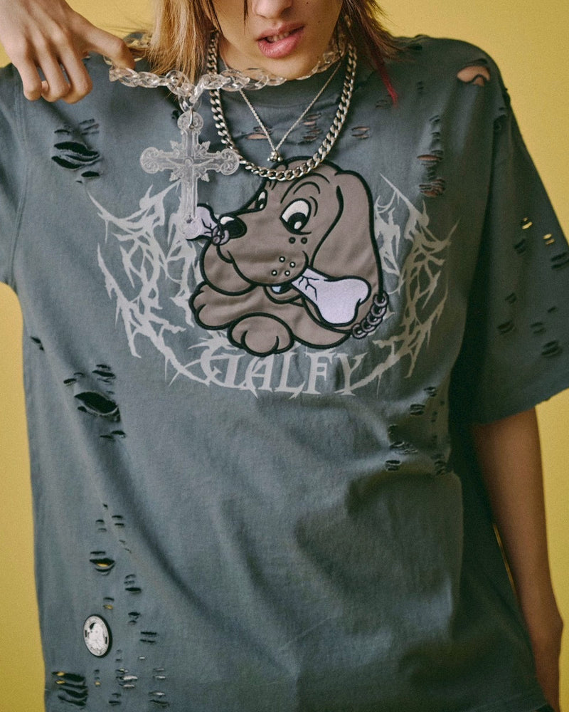 【GALFY】病みに溶かされし大ダメージTシャツ