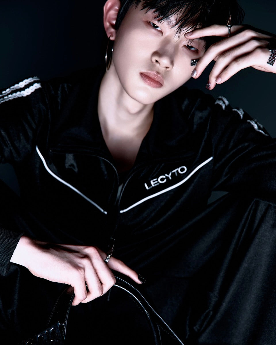 【LECYTO】Piping Line Track Zip Up Jacket