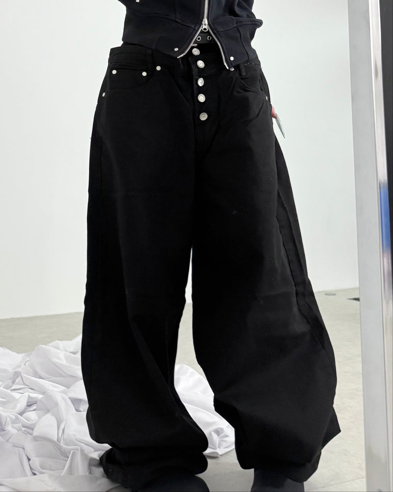 名古屋店WEB限定【nmtc+】Double Waist wrap Cover Pants (2color)