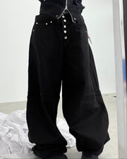 名古屋店WEB限定【nmtc+】Double Waist wrap Cover Pants (2color)