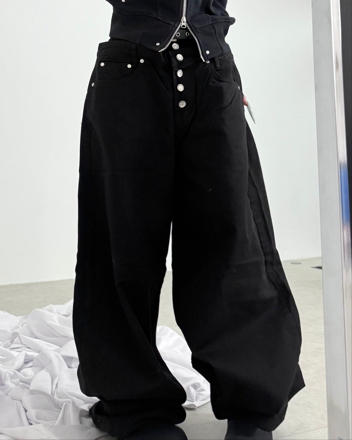 名古屋店WEB限定【nmtc+】Double Waist wrap Cover Pants (2color)
