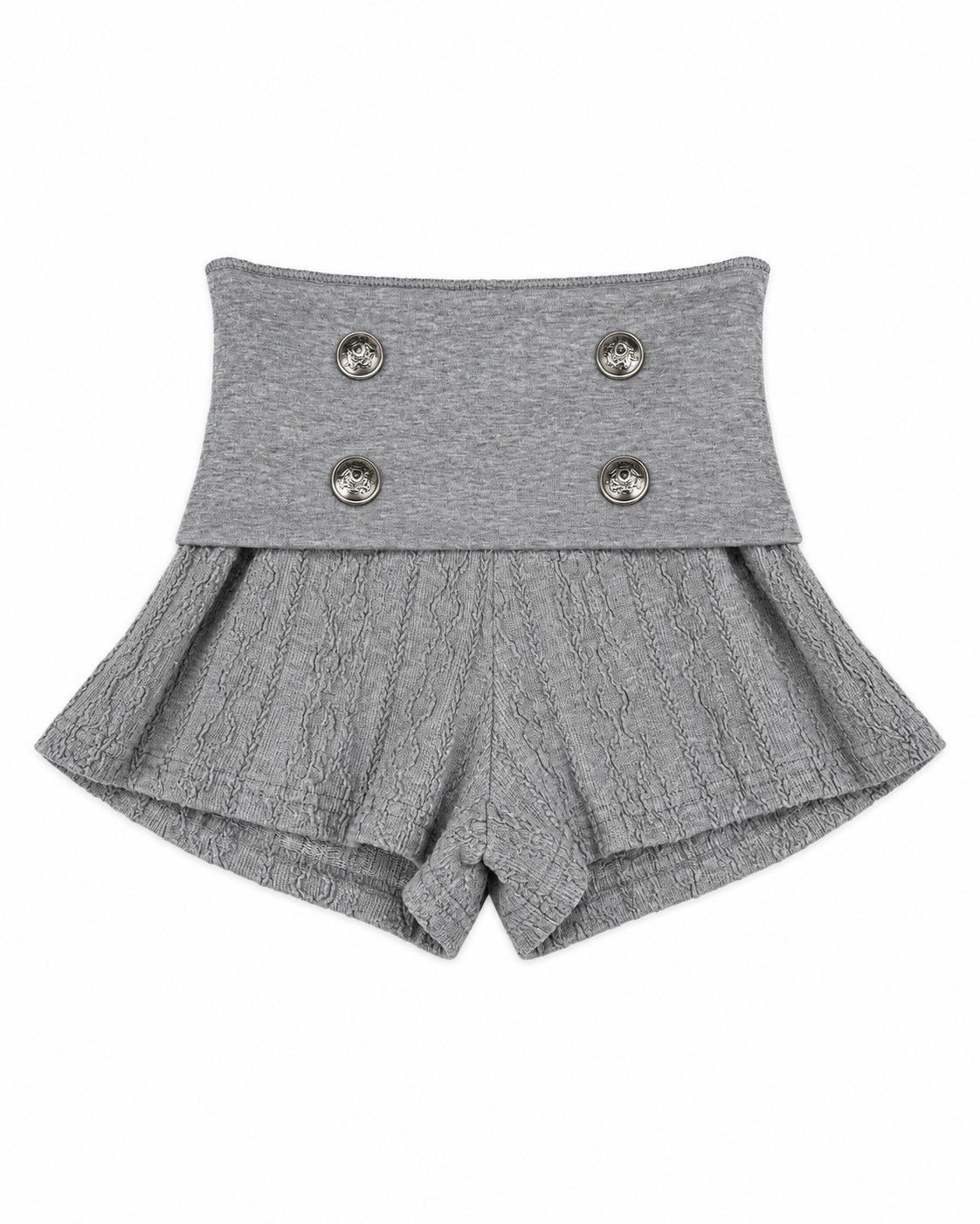 受注制【Never mind the XU】Napoleon lace knit shorts (2color)