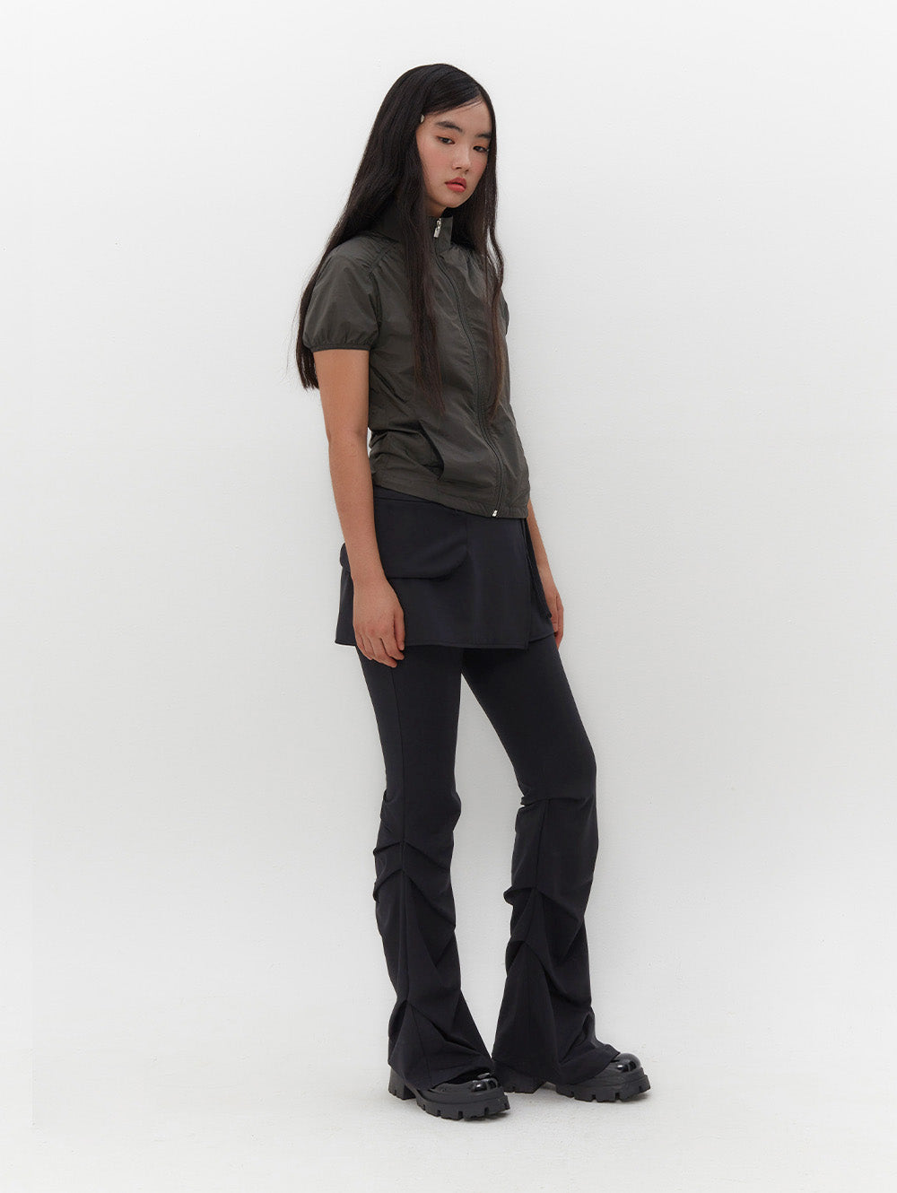 【TUOMIO】STRAPPY SKIRT PANTS