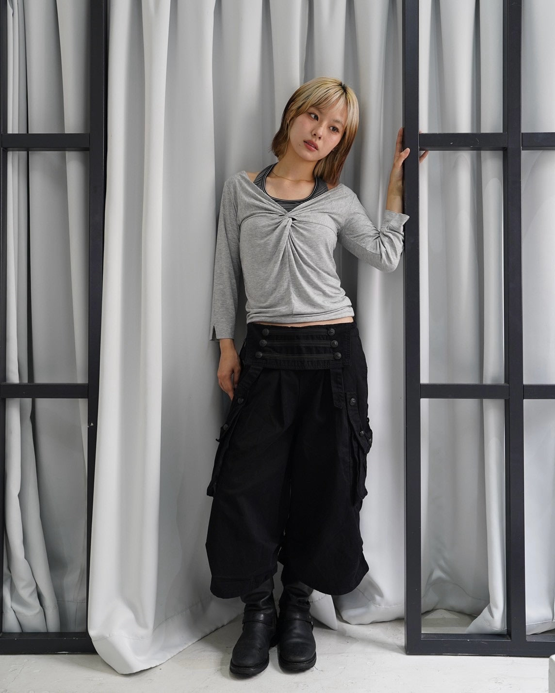 国際配送【OaKS】napoleon utility wide shorts