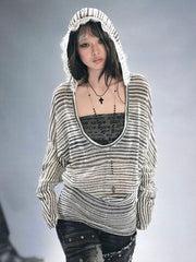 【Cest Nous】Hooded Crop Top