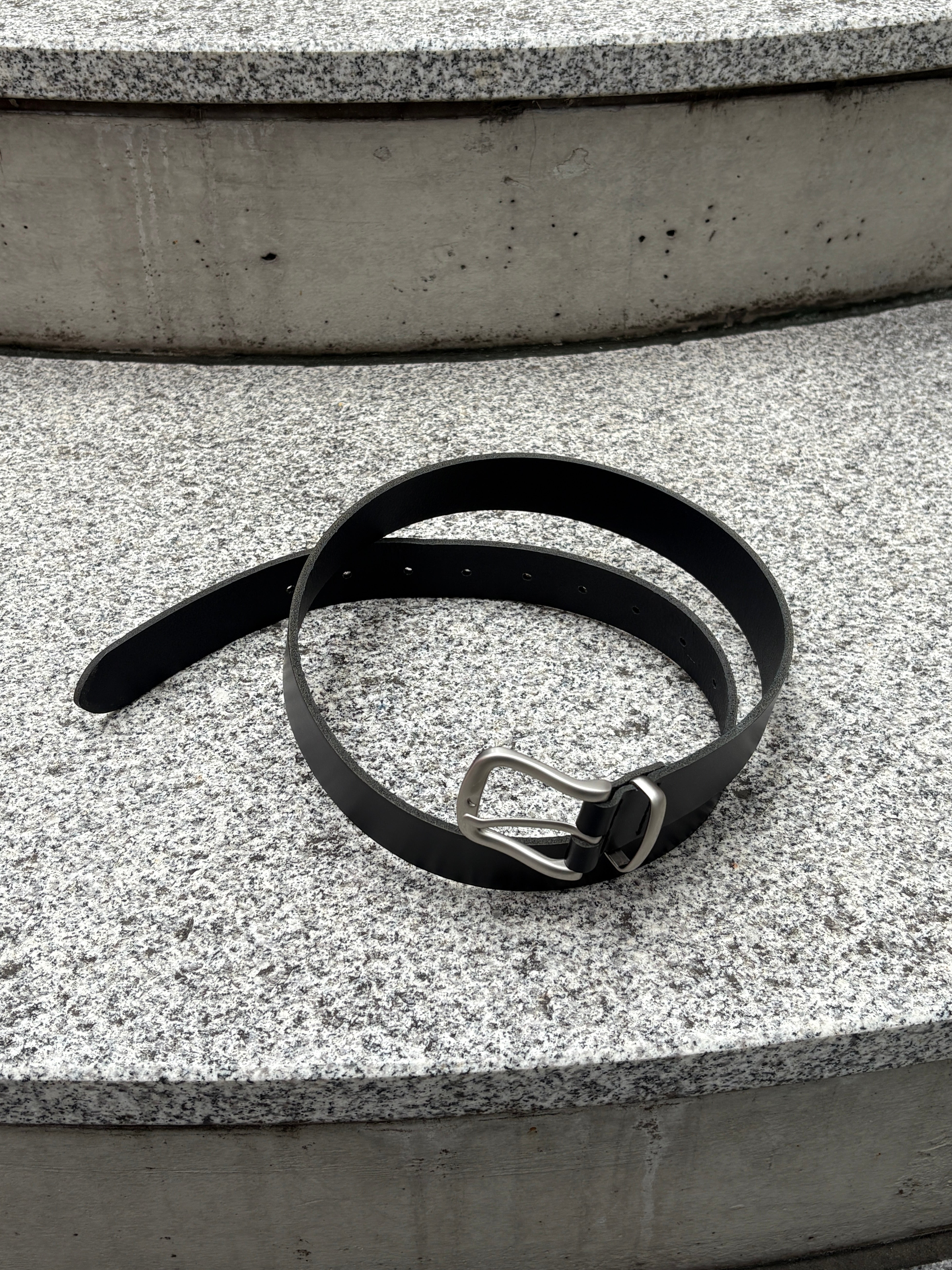 受注制【youll】basic leather belt (2color)