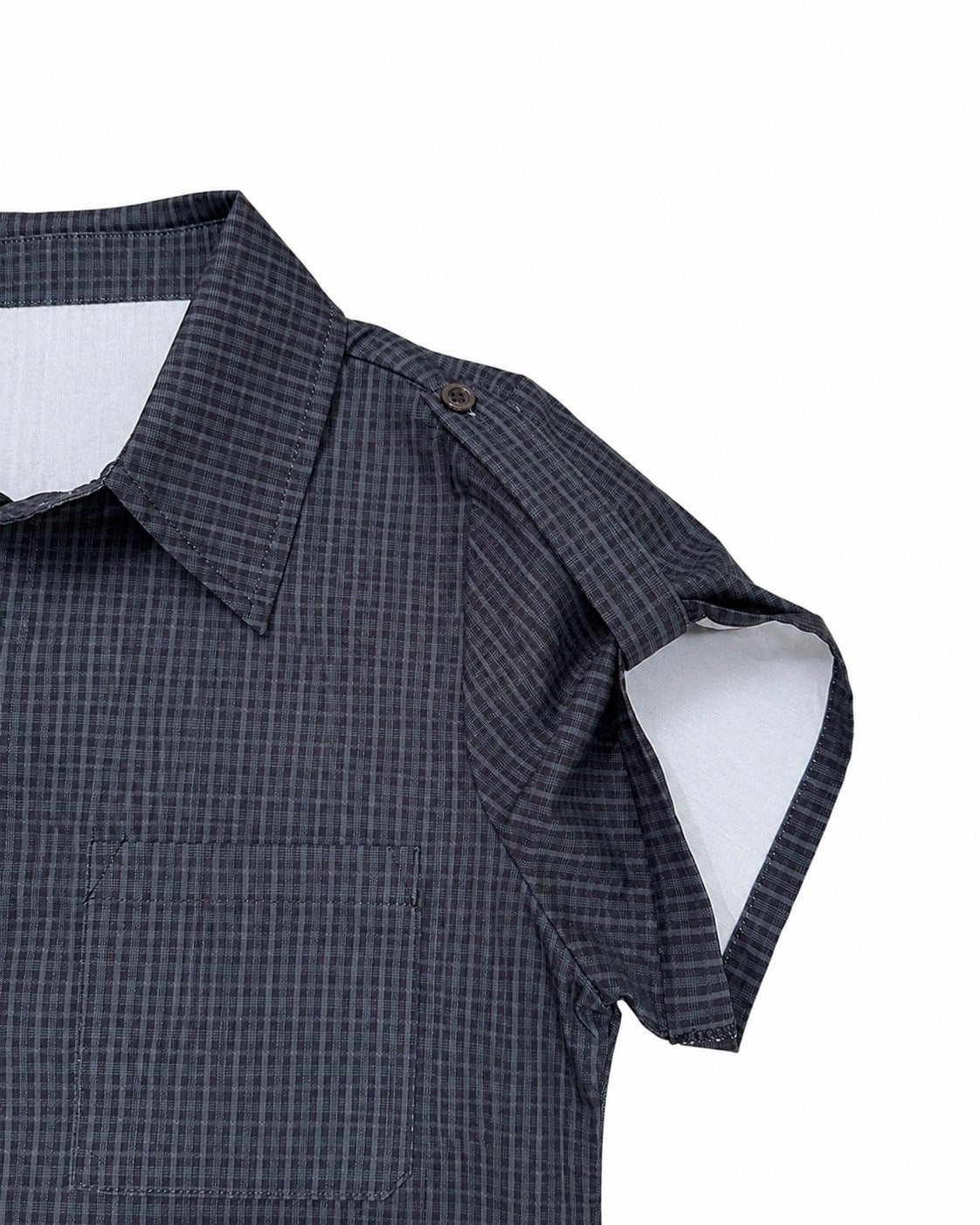 受注制【nmtc+】Roll-Up Check Shirt