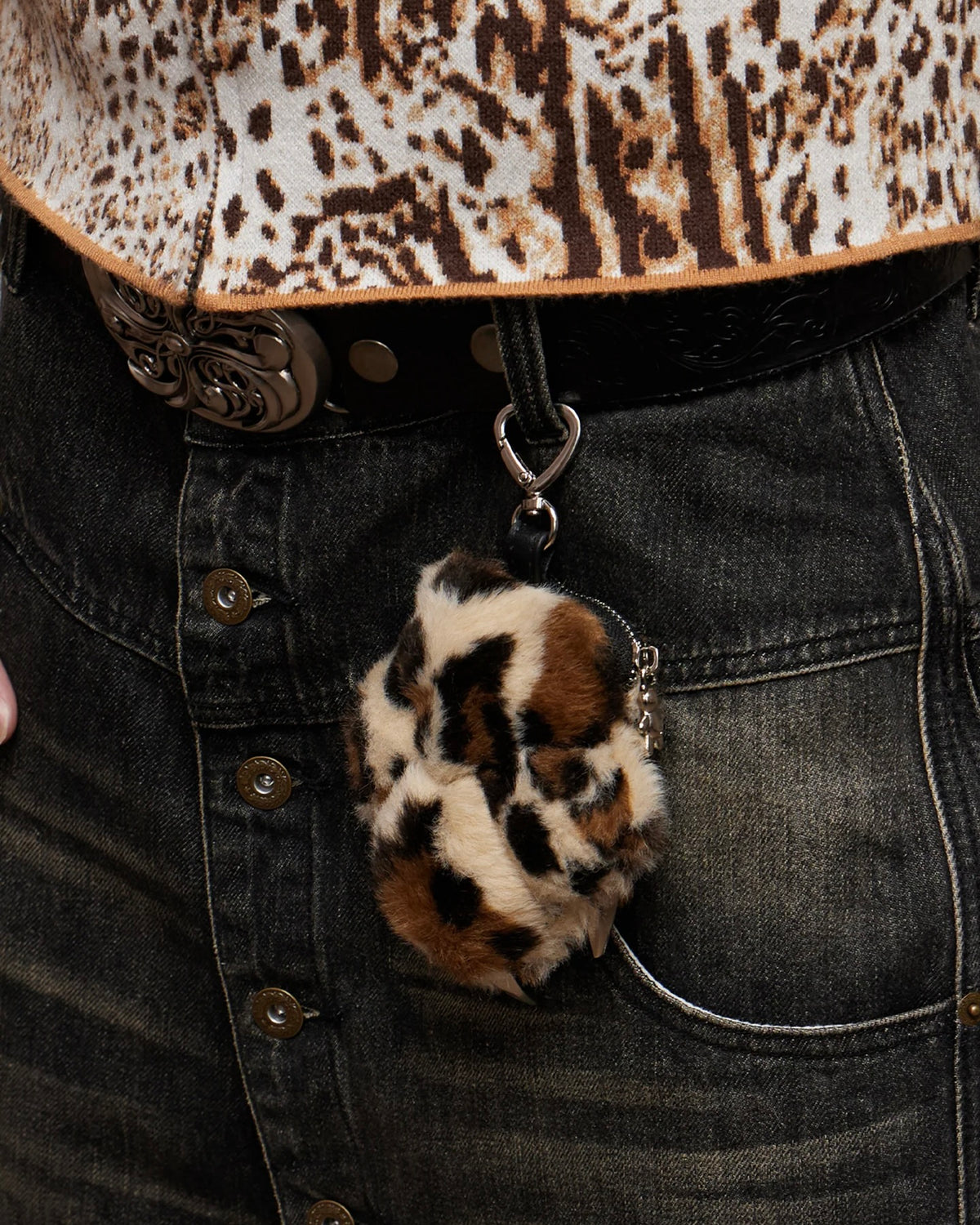 【DND4DES】Leopard Bear Paw Mini Bag