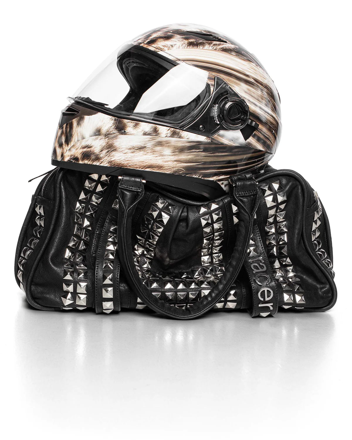 【RACER WORLDWIDE】Studded Leather Bag