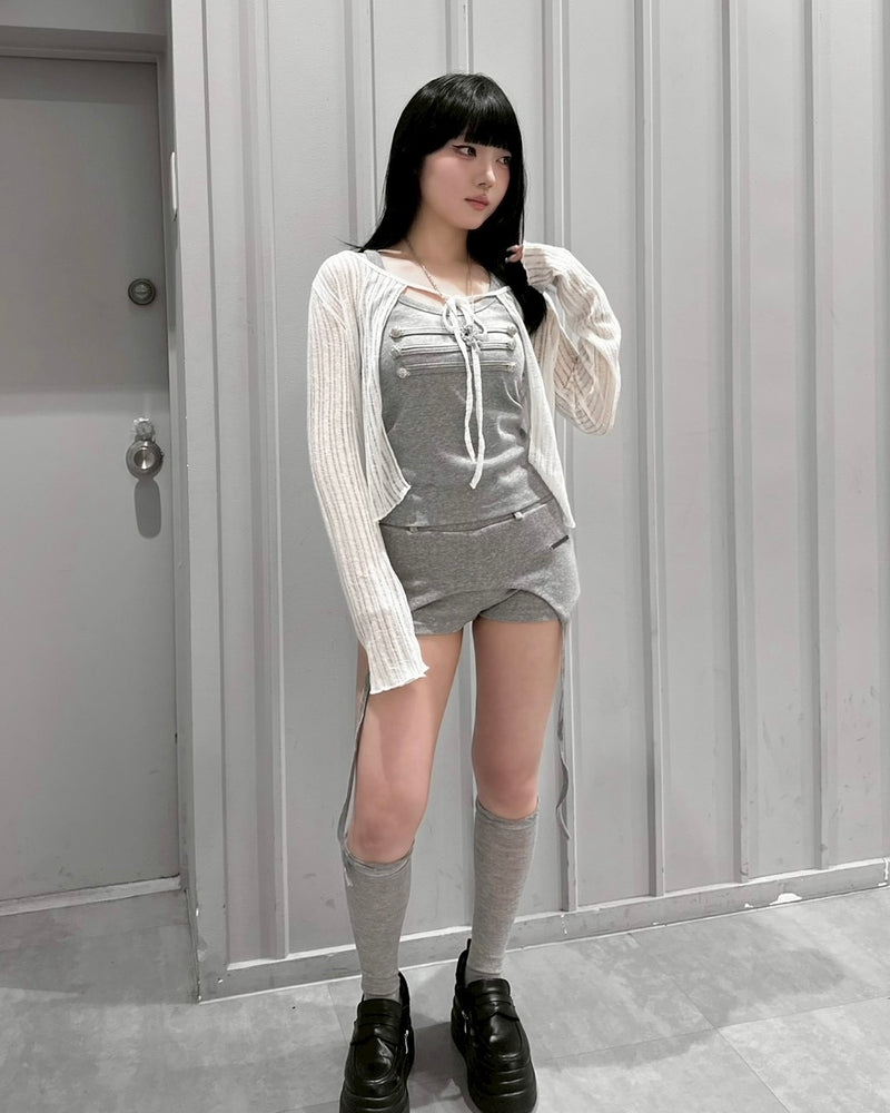 受注制【nmtc+】Sheer Bolero Cardigan (3color)