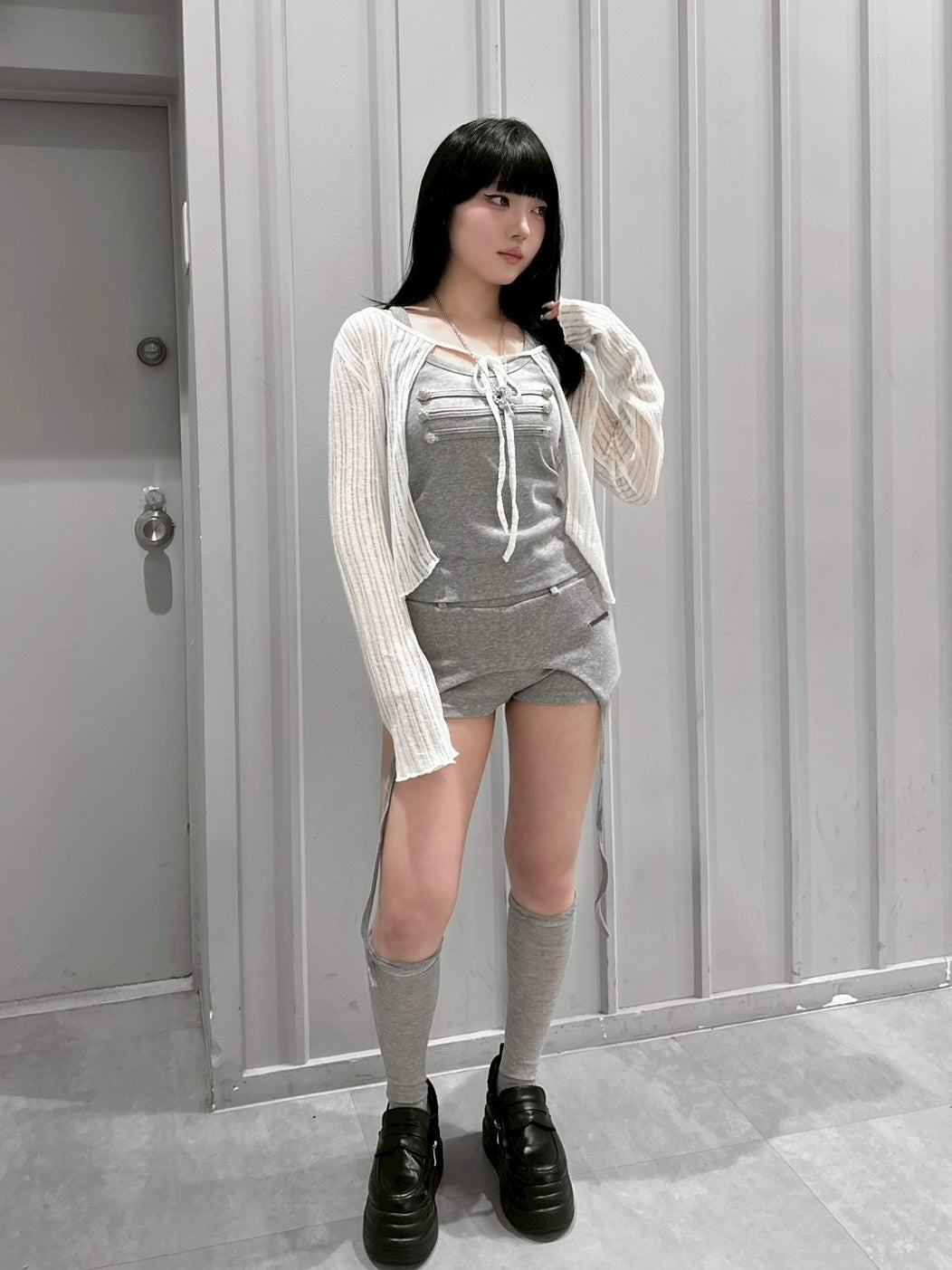受注制【nmtc+】Sheer Bolero Cardigan (3color)