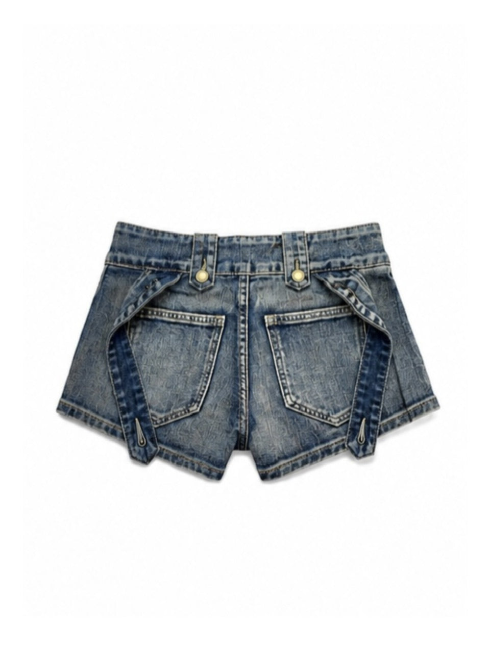国際配送【Never mind the XU】lace-up denim skort (2color)