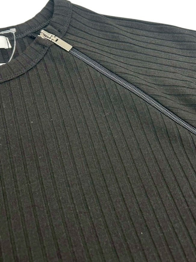 4/25 20:00発売 受注制【nmtc+】neck zip long sleeve (2color)