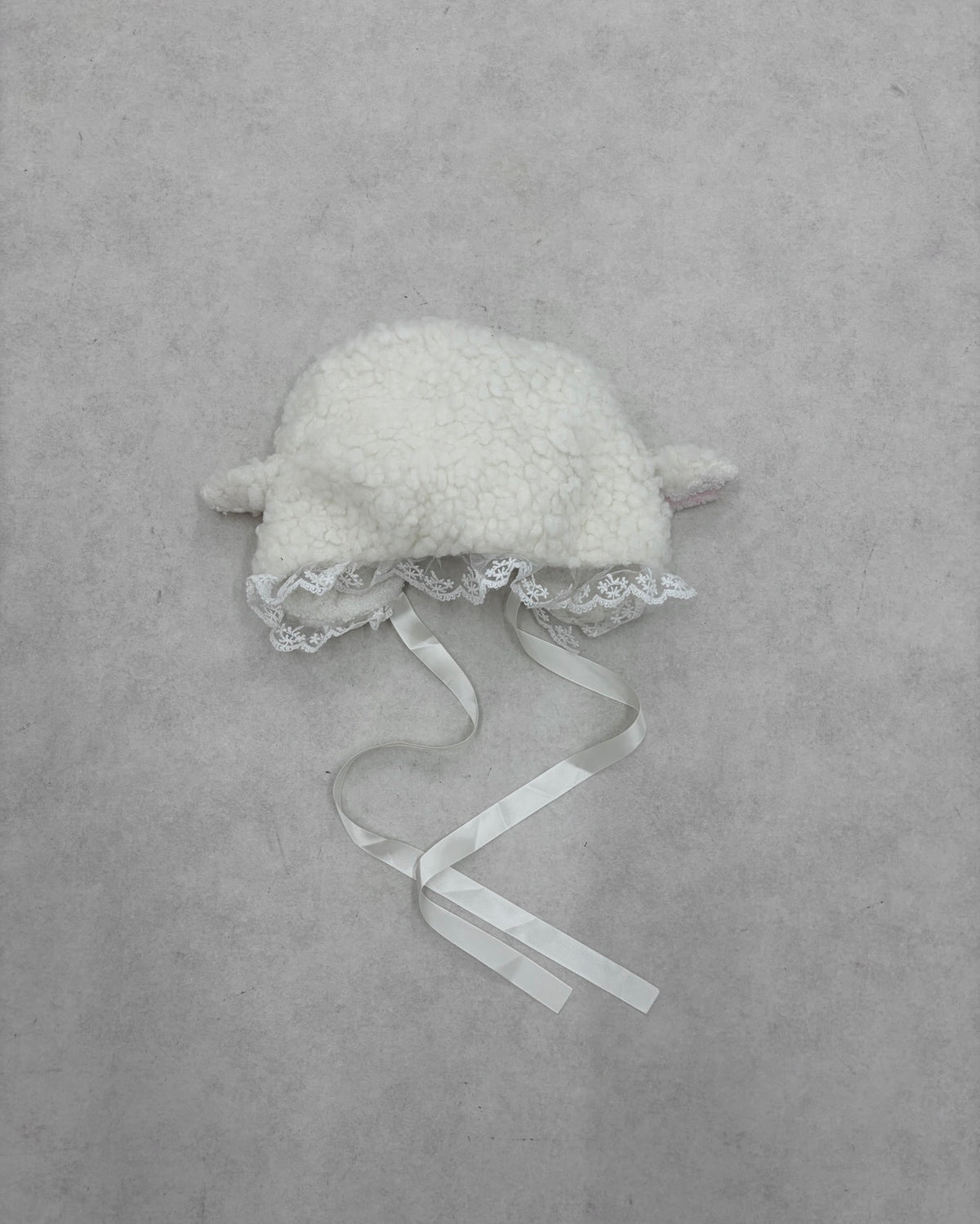 9/18 20:00 発売 国際配送【Nerd out XU】lace sheep bonnet