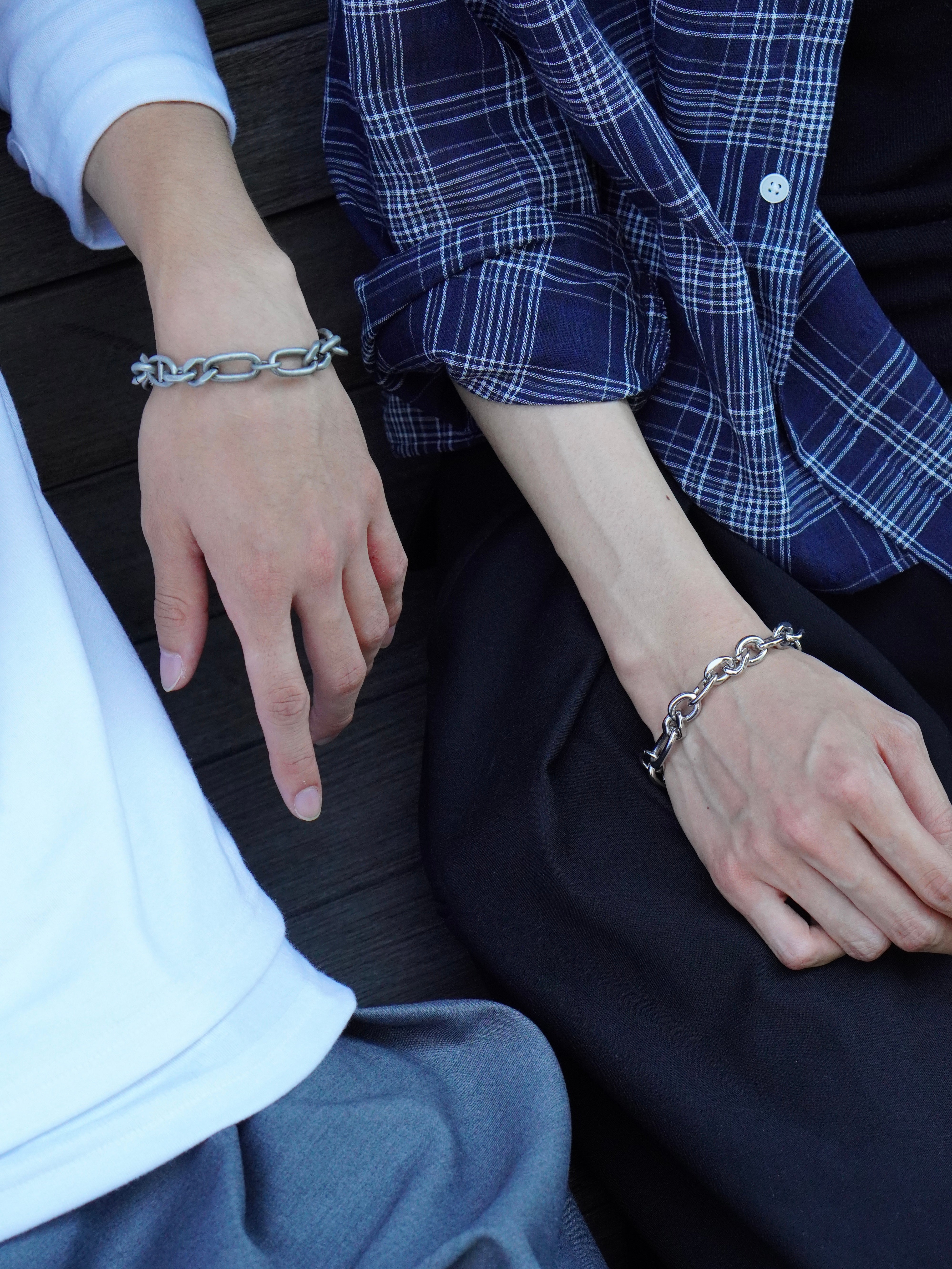 5/23 20:00発売【CHIKASHITSU PLUS HIGH】Anchor links bracelet (2color)