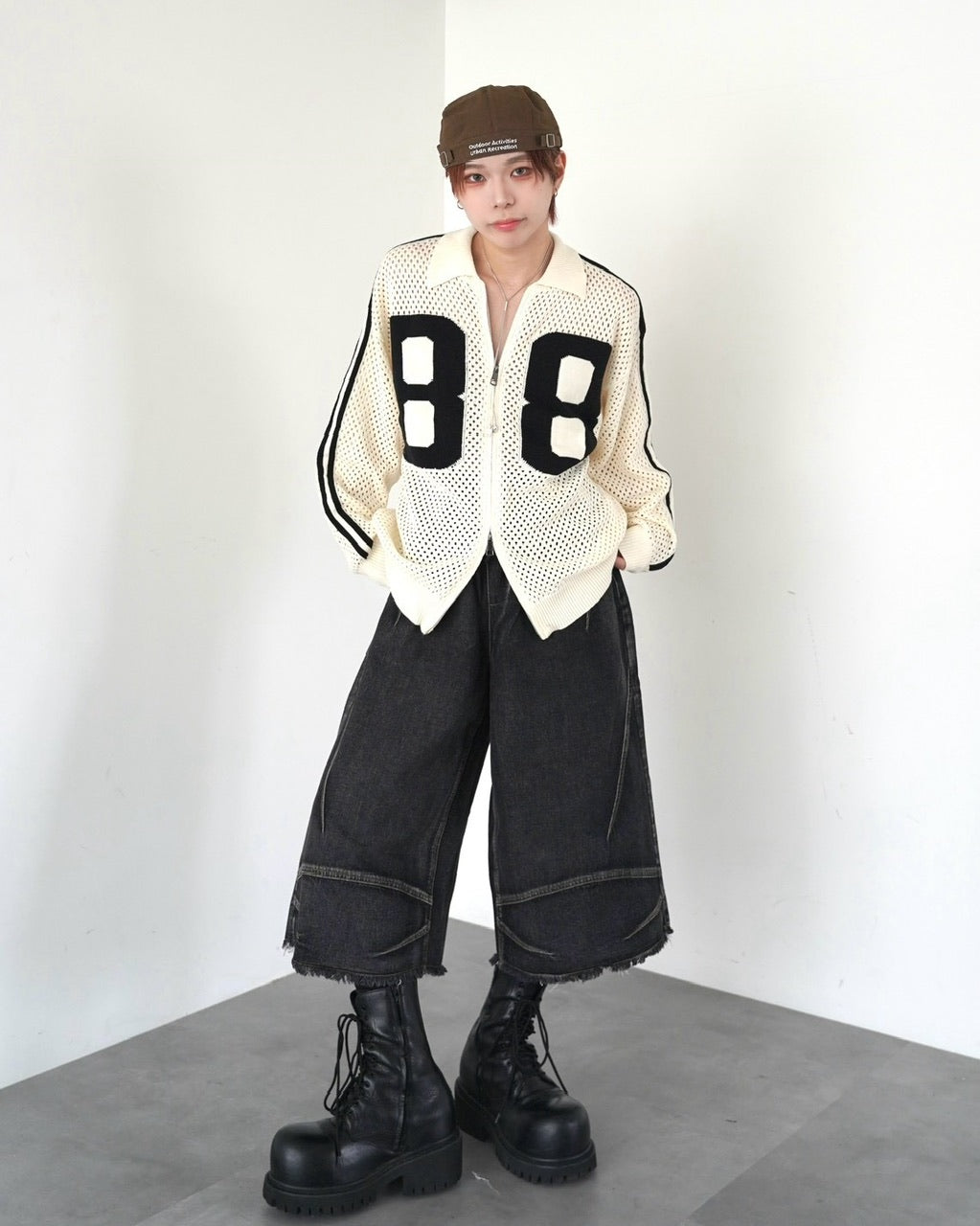 受注制【LUV CODE】max wide bermuda pants (2color)