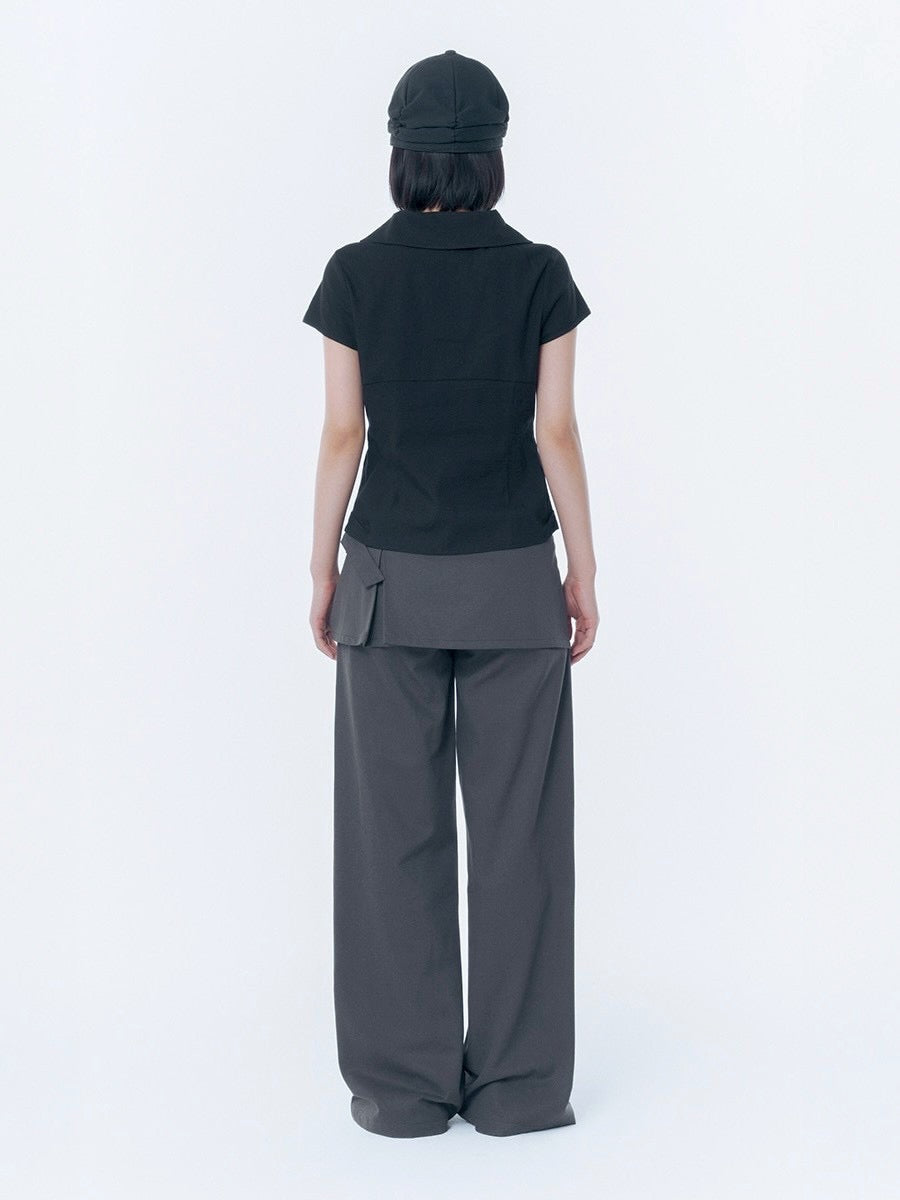 【Miseki seoul】Double button shirts top