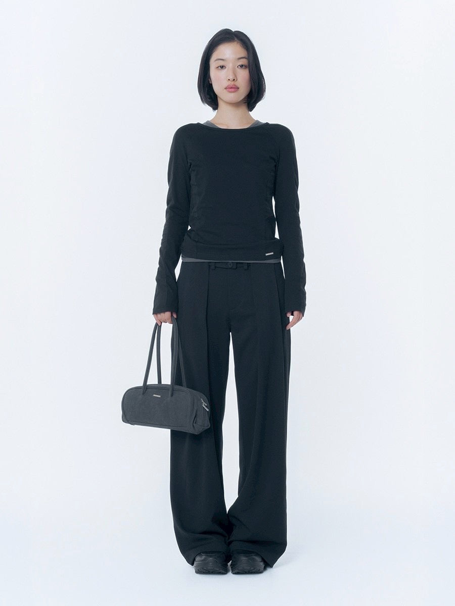 【Miseki seoul】Twill baguette bag