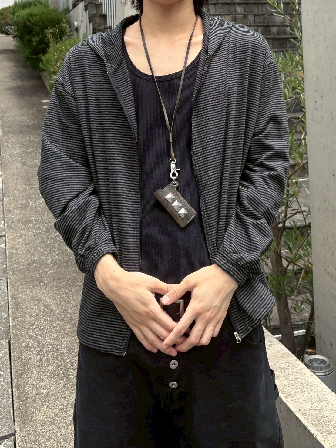 受注制【nmtc+】border zip up hoodie