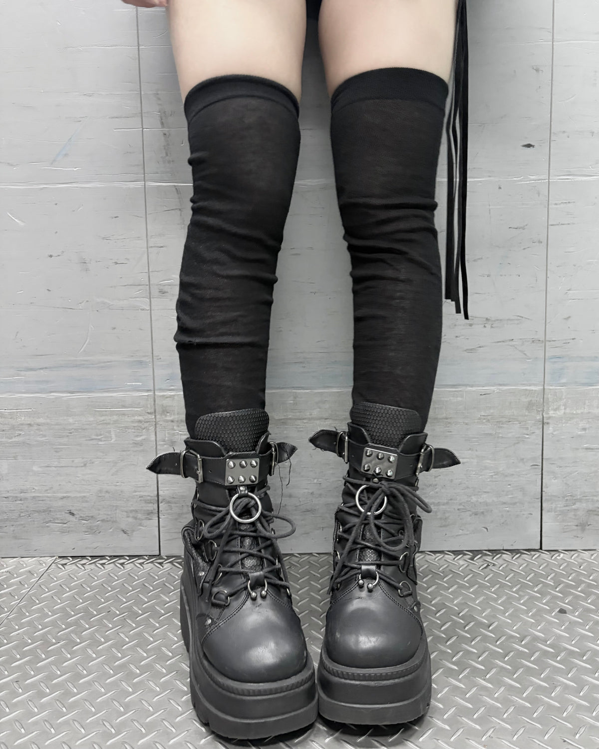 受注制【nmtc+】Over knee socks (3color)