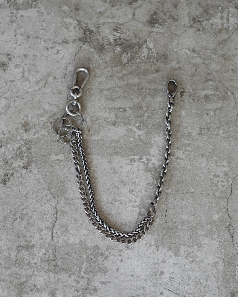【CHIKASHITSU PLUS HIGH】Industrial link wallet chain