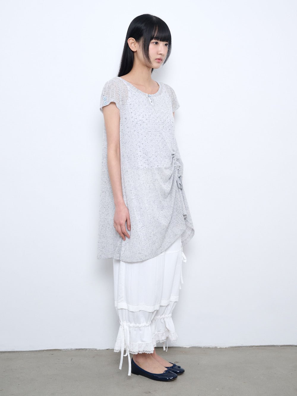【TUOMIO】CROCHET MINI DRESS
