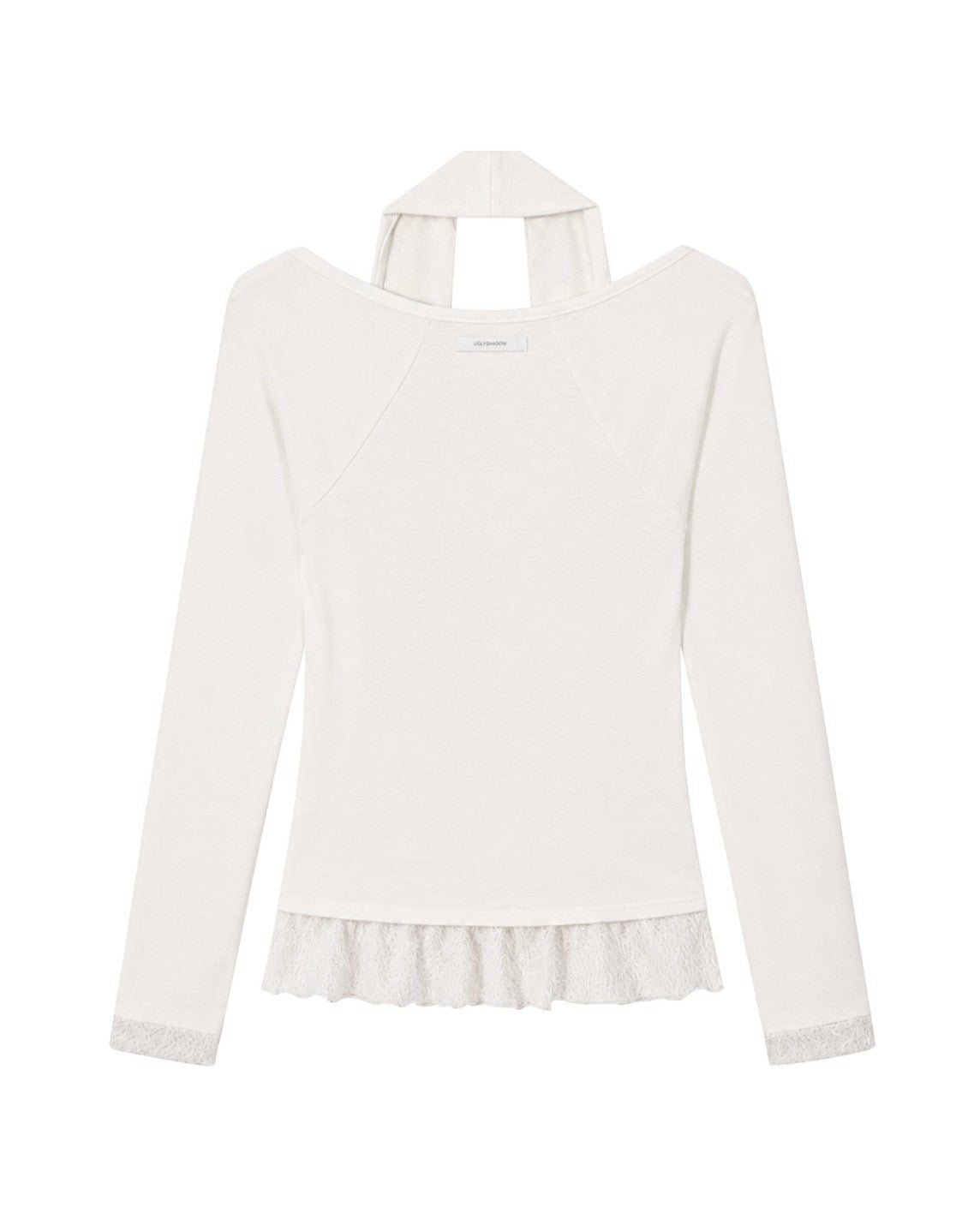 【Uglyshadow】SCARF FUR FRILL T-SHIRT