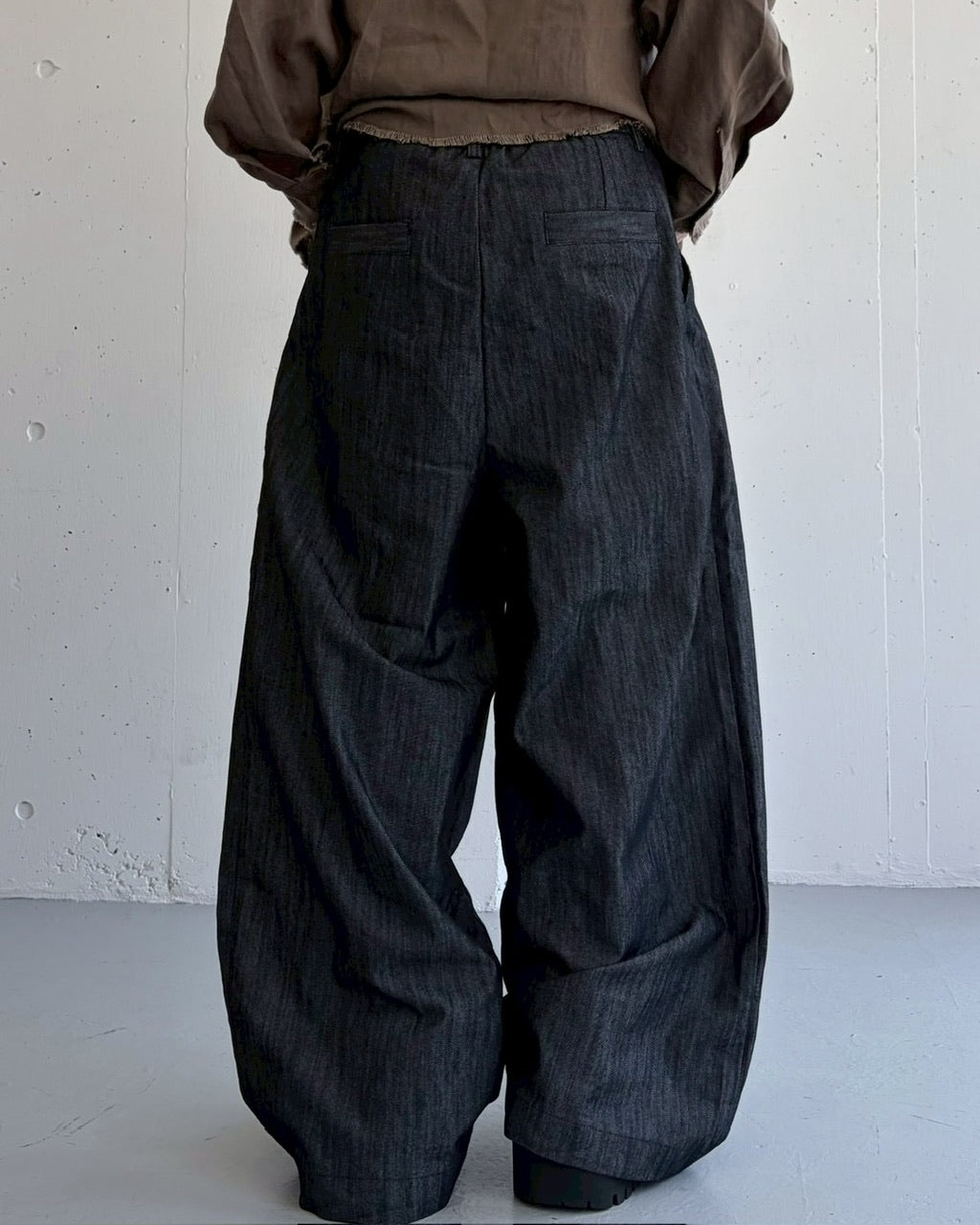 国際配送【LUV CODE】denim look wide pants (2color)