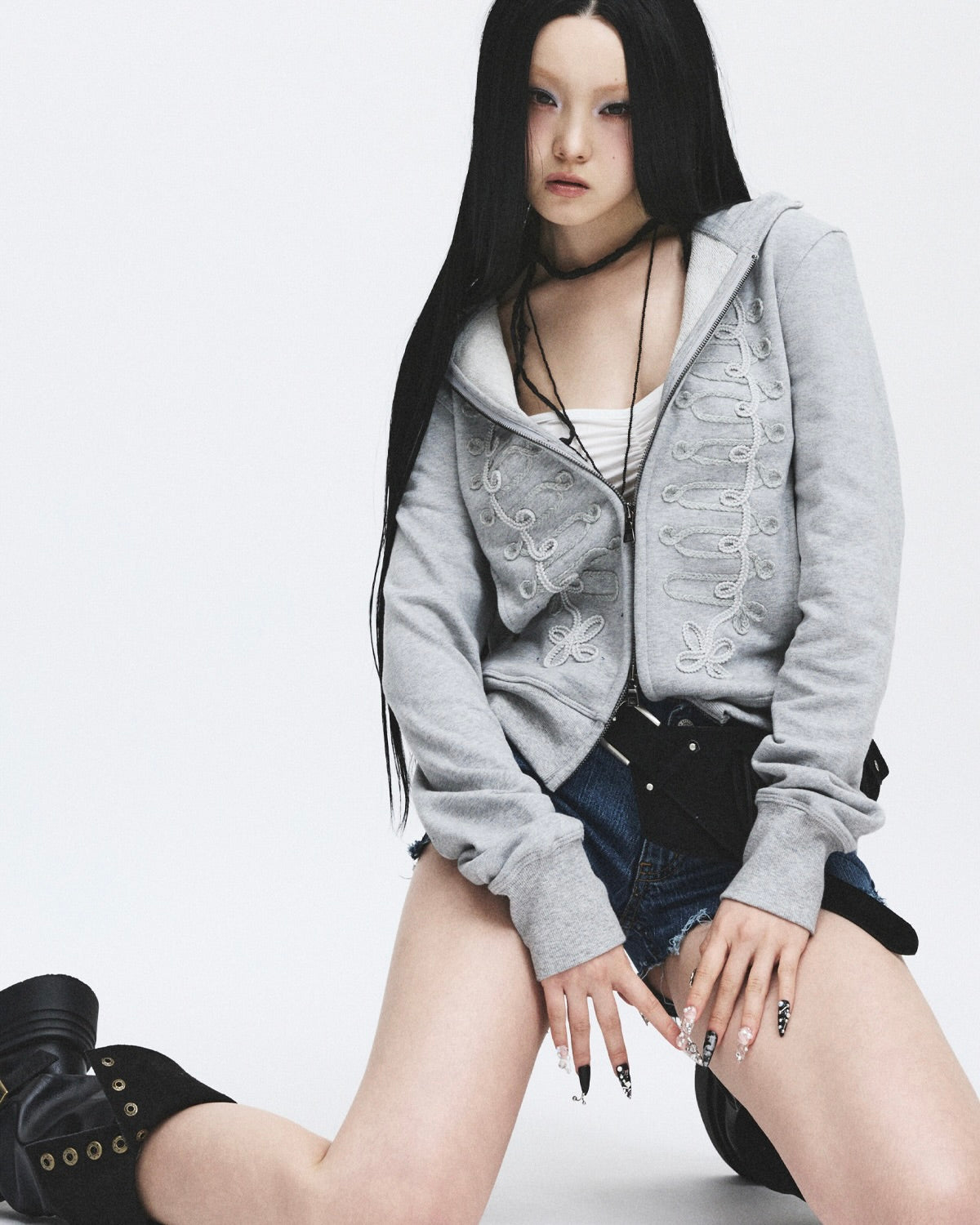 【LECYTO】Hussar Loop Zip-Up Hoodie