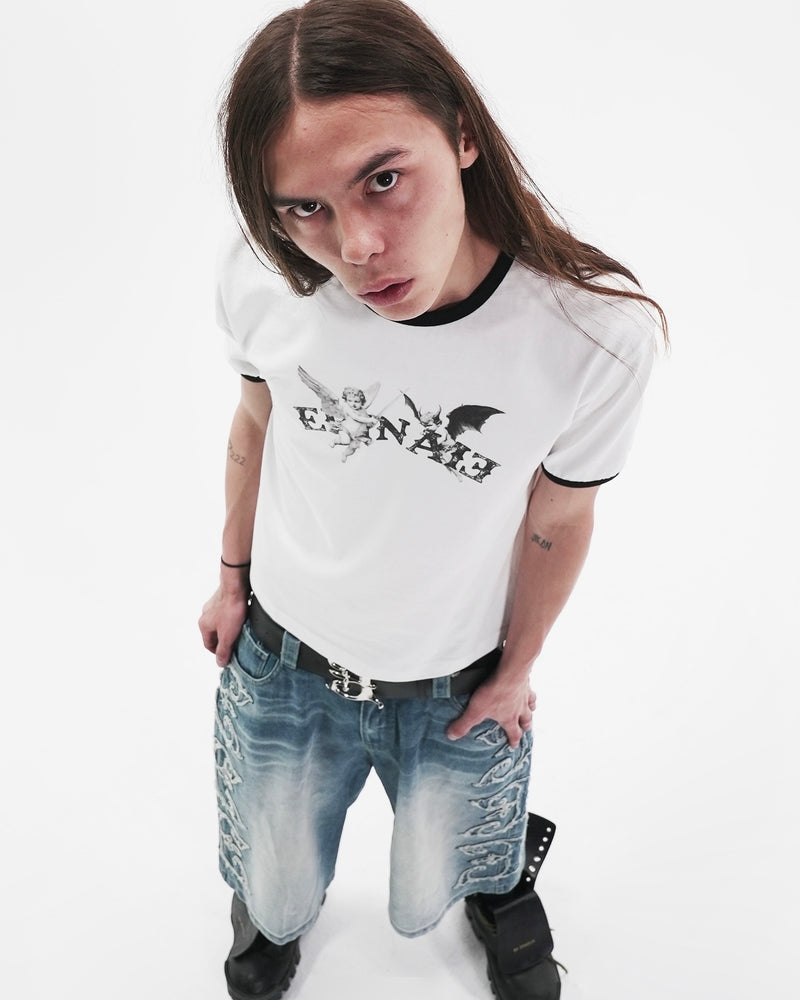 【E RIN AI E】HOLY FUNKY DUO SHORT SLEEVE T
