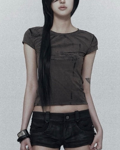 【bonienkiye】Laser-Etched Tee