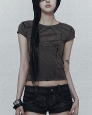 【bonienkiye】Laser-Etched Tee