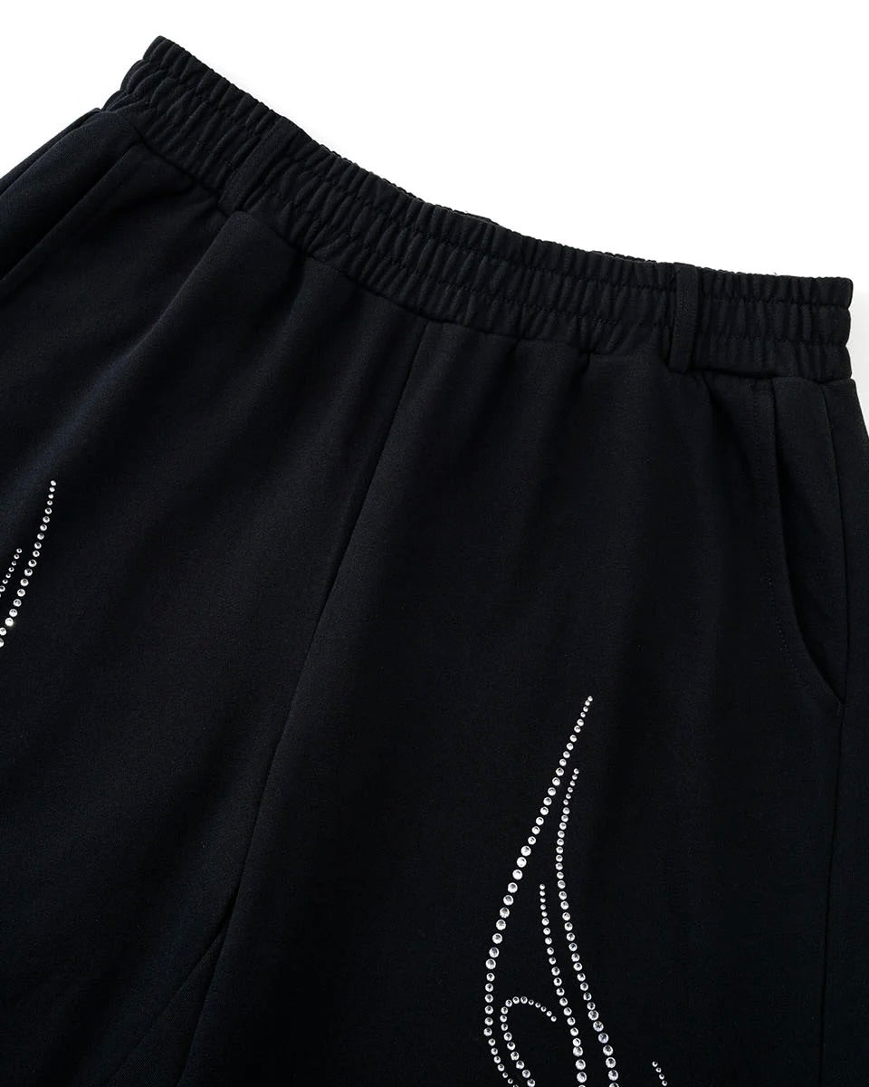 【SUPPLIER】Tribal Rhinestone Curve Sweat Pants