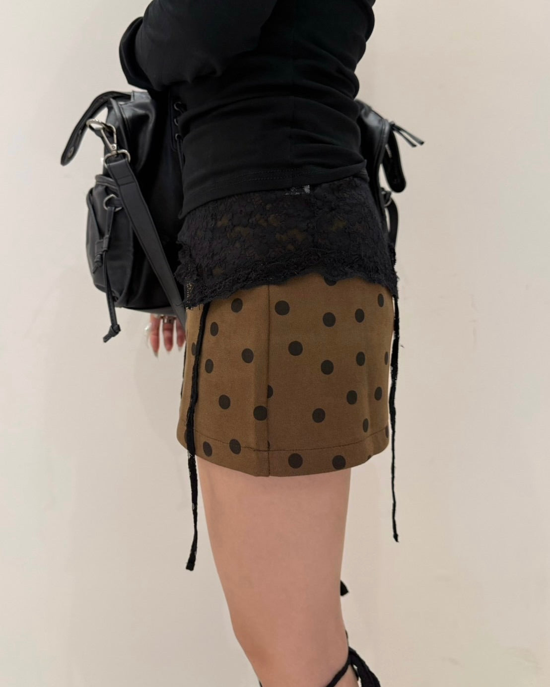 大阪店 WEB限定 受注制【Never mind the XU】Dot Muse Mini Skirt