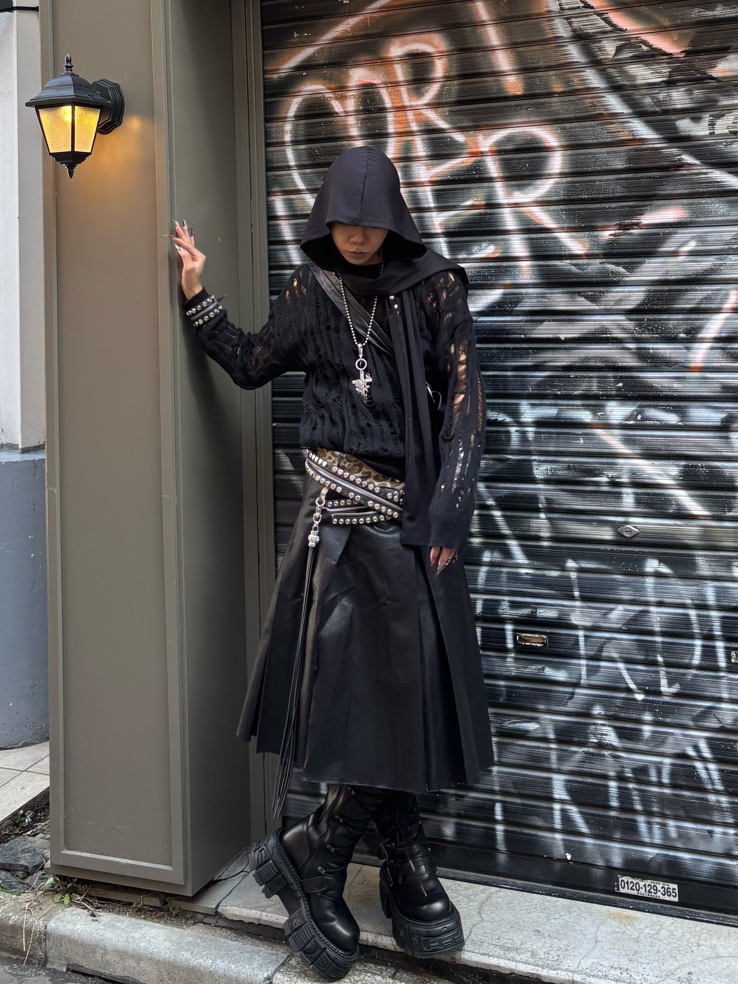 国際配送【Never mind the XU】damage loose knit